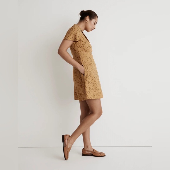 Madewell Kacie Mini Shirtdress in Bitsy Bouquet Size 00 - Picture 9 of 13
